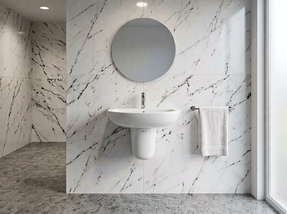Lavabo için yarım kaide 1660-140 - Montajlı