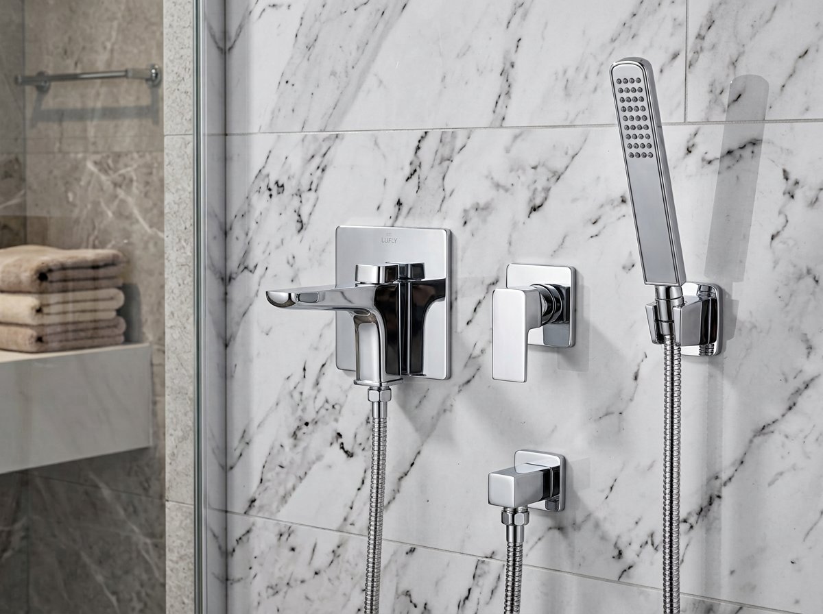 Shower Mixer 1654-005C - Installed