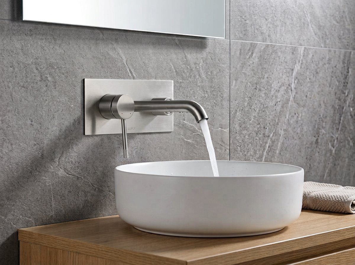 Concealed Basin Mixer 1654-883BN - Installed