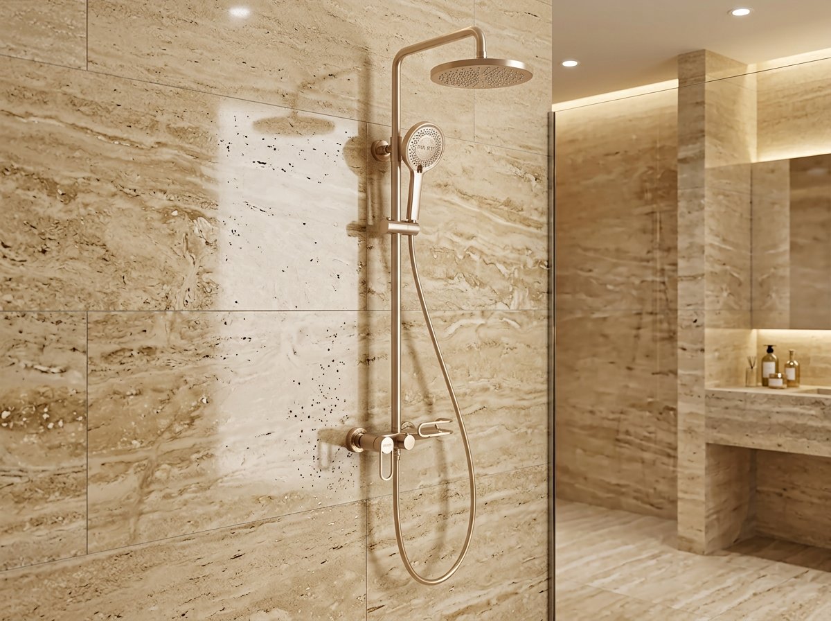 Installed — Column shower 1654-9731CG
