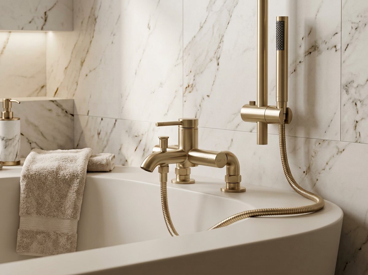 Bath Mixer 1654-0218G - Installed