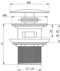 Tapa 660-254 - Teknik çizim