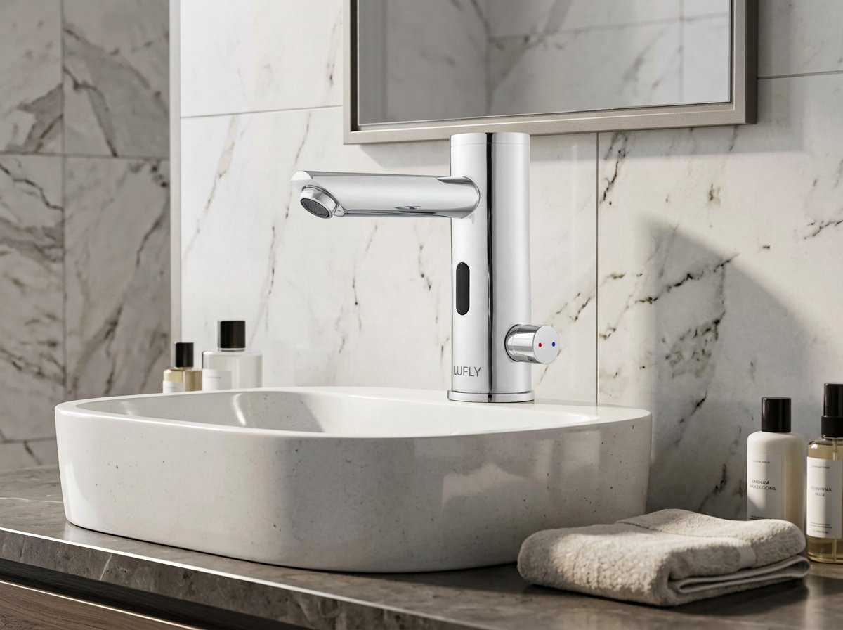 Installed — Automatic Sensor Tap Basin Faucet 1722-8125