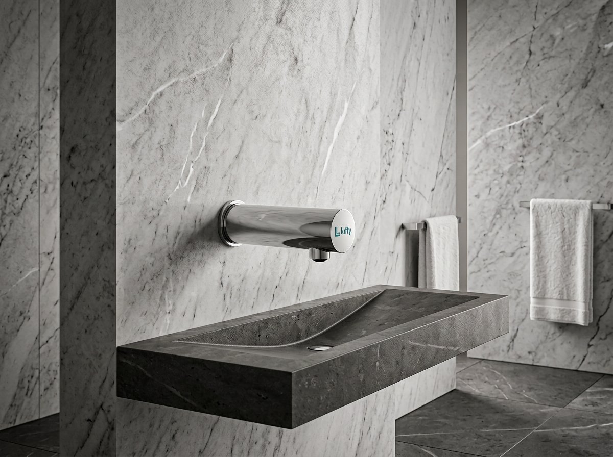 Wall Mounted Ablution Faucet 1722-0090 - Installed