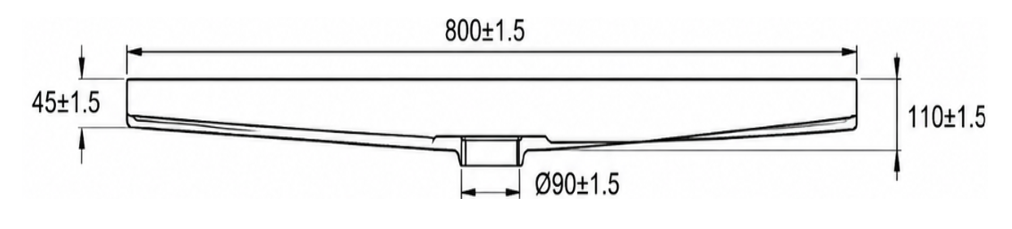 SMC Duş Teknesi LXD-7098 - Teknik çizim