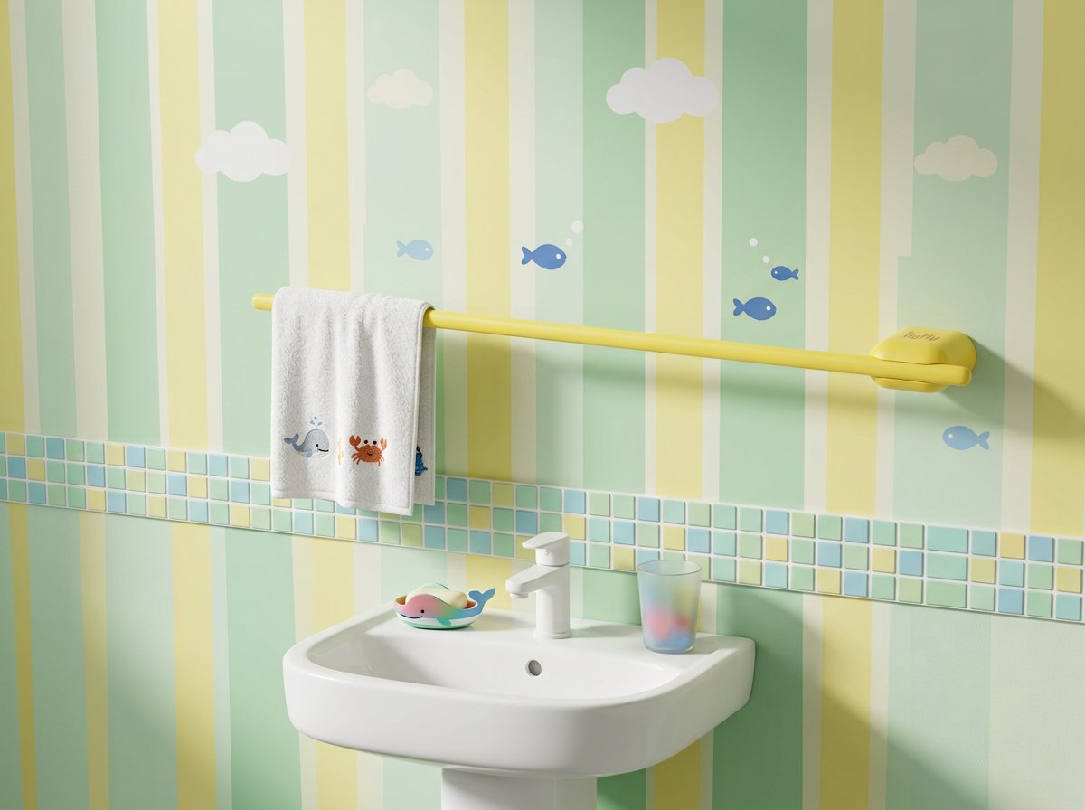 Towel Rail 1300-023Y - Installed