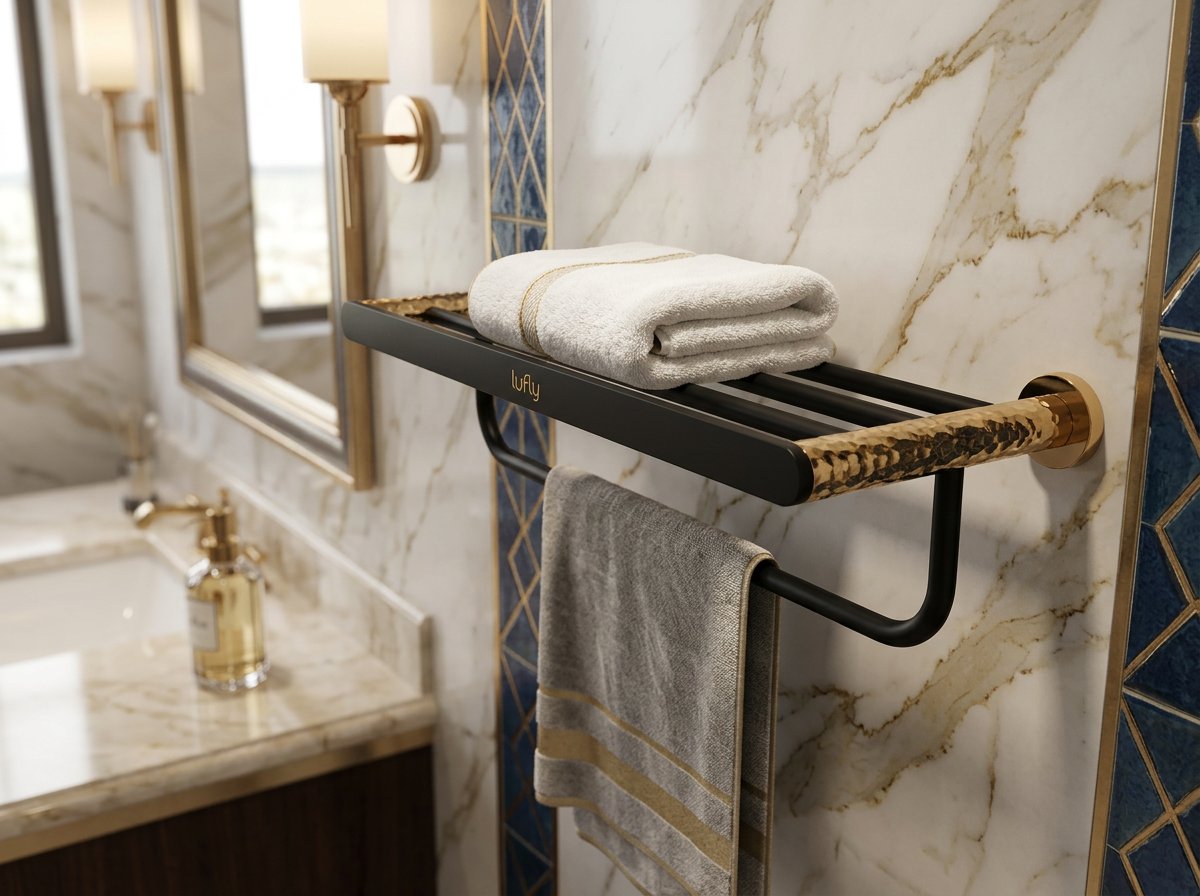 Double Towel Rack 1300-1102GB - Installed